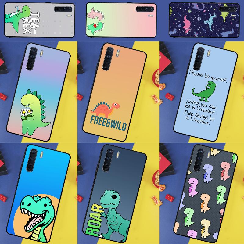 Милый Динозавр Тираннозавр Для Oppo A16 A76 A96 A40 A60 A80 A74 A94 A54 A18 A38 A58 A78 A98 A15 A57S A17 A77 Чехол для Телефона