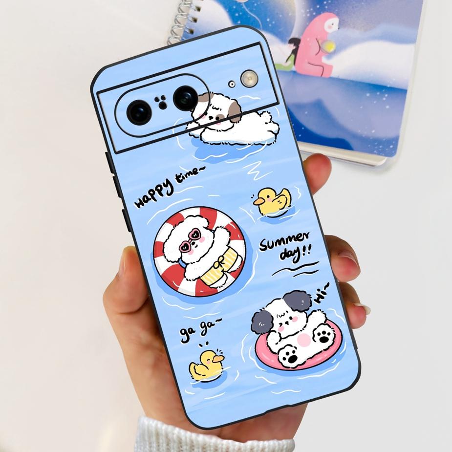 Чехол для Google Pixel 8A Чехол для Pixel8 Pro Новый Модный Расписной Чехол Мягкий Силиконовый Чехол для Телефона Для Google Pixel 8 Pro Pixel8A Funda Capa