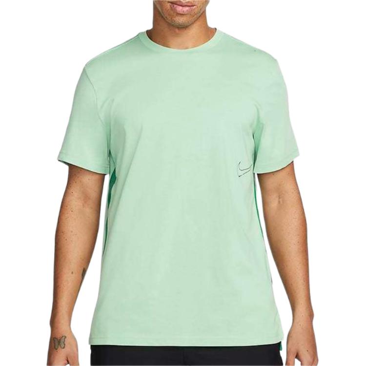 Nike Dri-FIT Logo Training Sports Футболка с коротким рукавом Мужская Топы Павлин-Зеленый DM6669-308