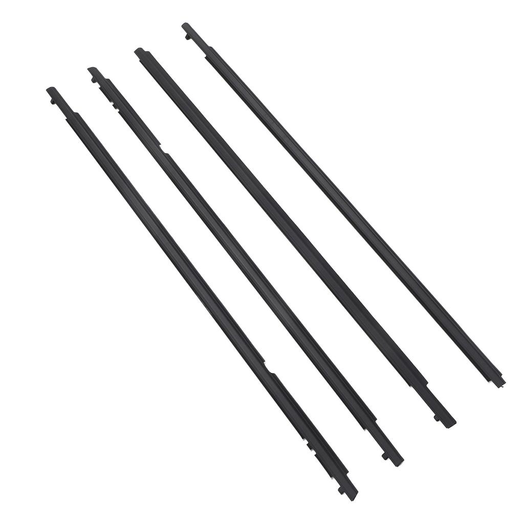 4Pcs Car Window Molding Trim Seal Belt Weather Strips 73750‑02150 for Corolla 2009 to 2012