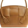 Bottega Veneta Bv Arco Intreccio Woven Rectangular Leather Shoulder Bag Medium Women handbags Caramel 598244VMAP19830