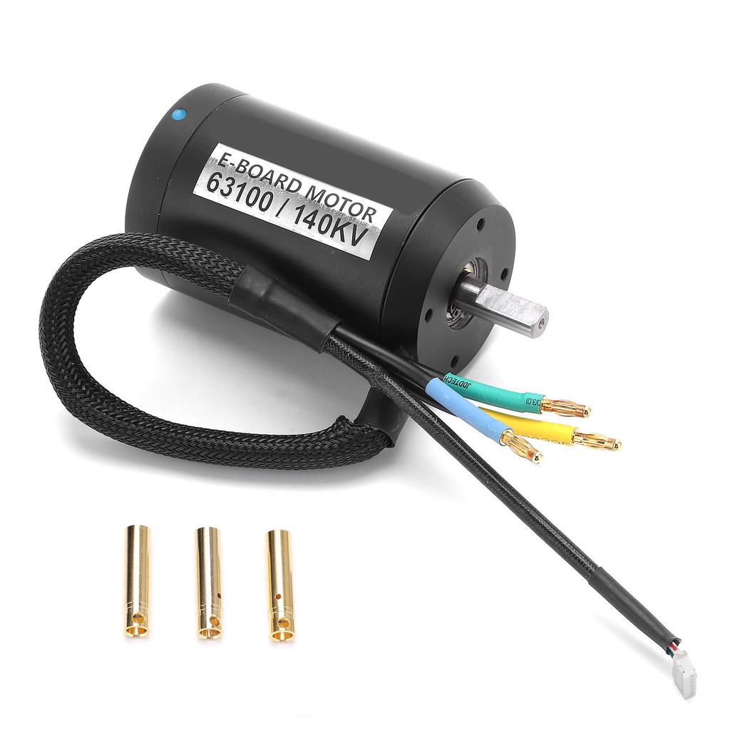 63100 140kv Brushless Motor for Electric Mountain Bike for Electric Skateboard 5kw Glues Filled10mm D Shaft