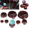 Desktop Ornament Fixed Seat Wood Holder Statue Pedestal Miniature Display Stand Crystal Ball Base
