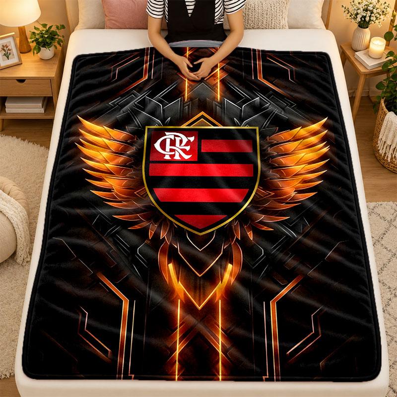 Flannel BlanketFlamengo Warm Soft Throw Blanket for Indoor Sofa Bed Living Room Use
