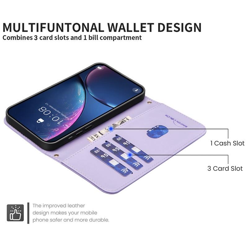 Чехол для Infinix Note 40 Pro Pro+ Hot40i 4g 5g Чехол с ремешком на руку Флип-чехол из искусственной кожи с отделениями для карточек Подставка-кошелек Ударопрочный защитный чехол-книжка