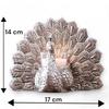 Metal Dancing Peacock Candle Holder Vastu Figurine for Good Luck and Love | Candle Holder for Home Dcor Tabletop Living Room Office | Showpiece