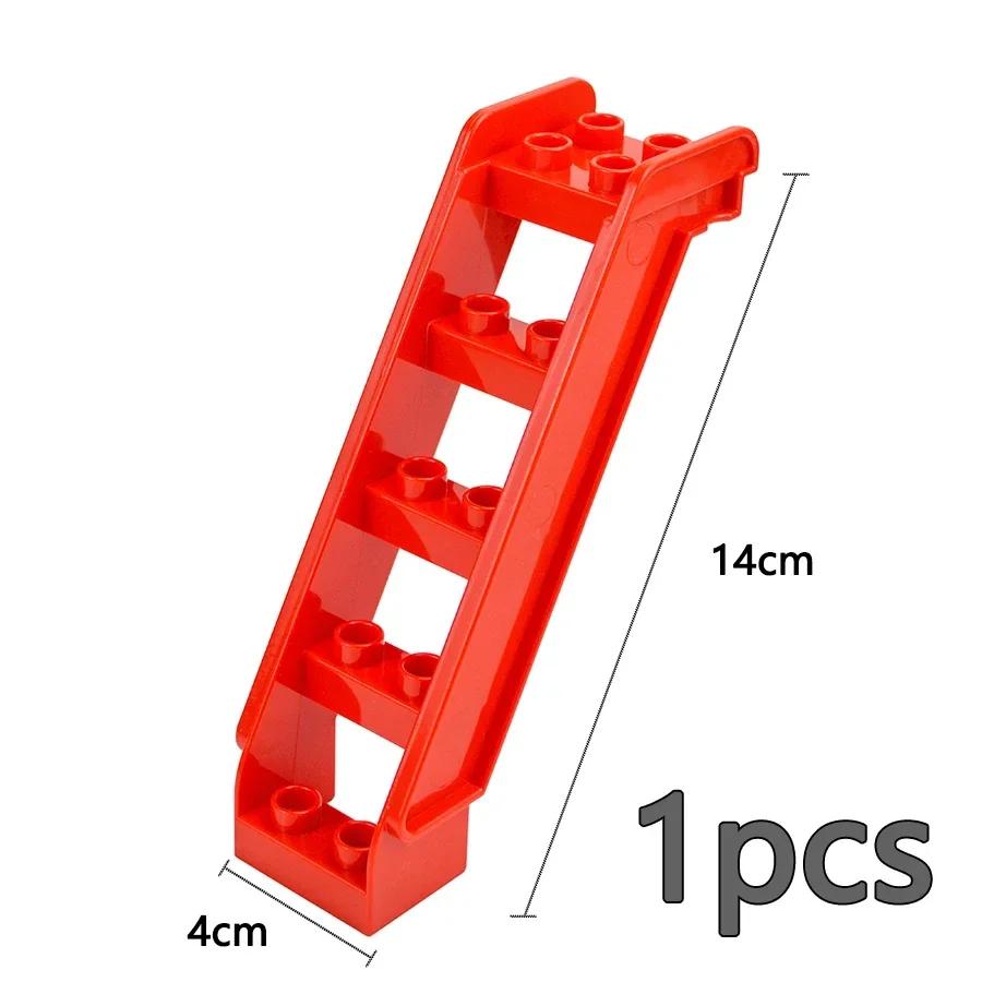 Big Building Blocks Slide Swing Seesaw Park Playground Series Large Pillar Bricks Children Kid Educational Toy Compatible Duploe
