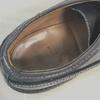 70s-80s IBILEY’S CAT'S PAW Heel Pebbled Leather Long Wingtip 9.5D 27-27.5cm Black(USED)