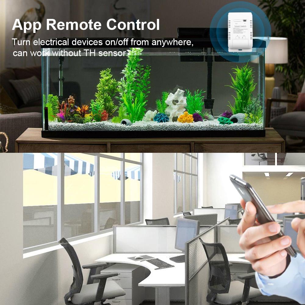 Wifi Temperature Sensor Tuya eWelink Smart Wifi Rf433 Intelligent Thermostat Temperature Switch 16A Works With Alexa Google Home