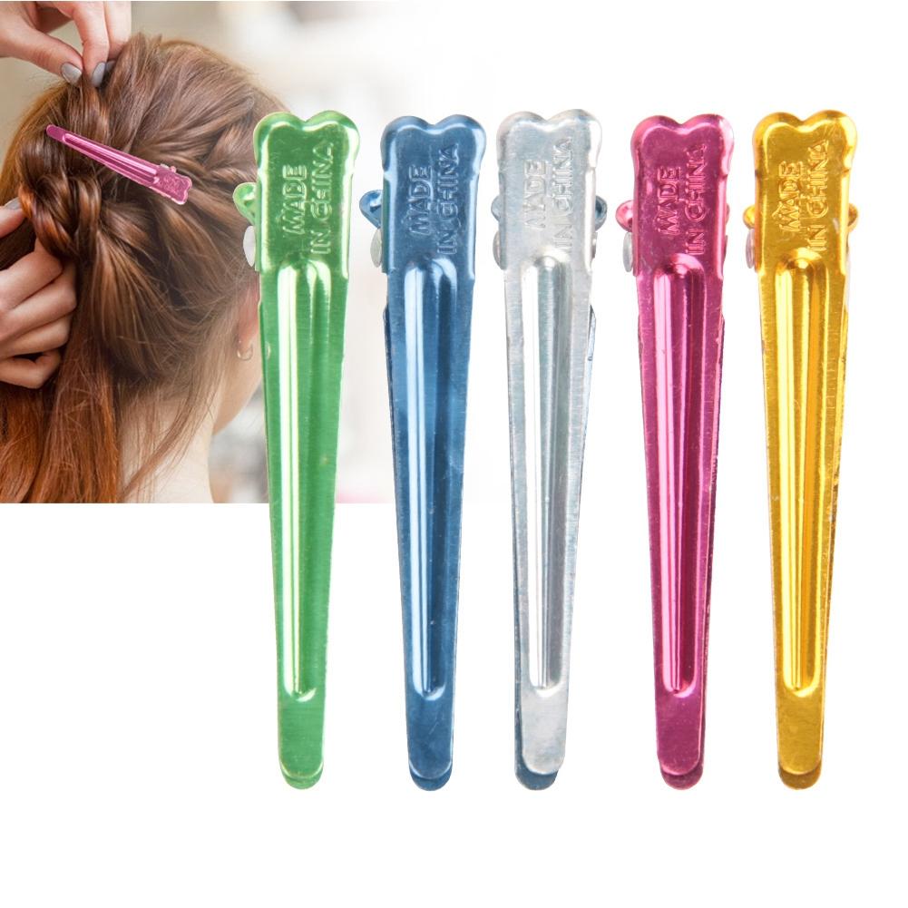 50 шт. Профессиональный маленький алюминиевый парикмахерский зажим-шпилька для инструментов для укладки волос в парикмахерской