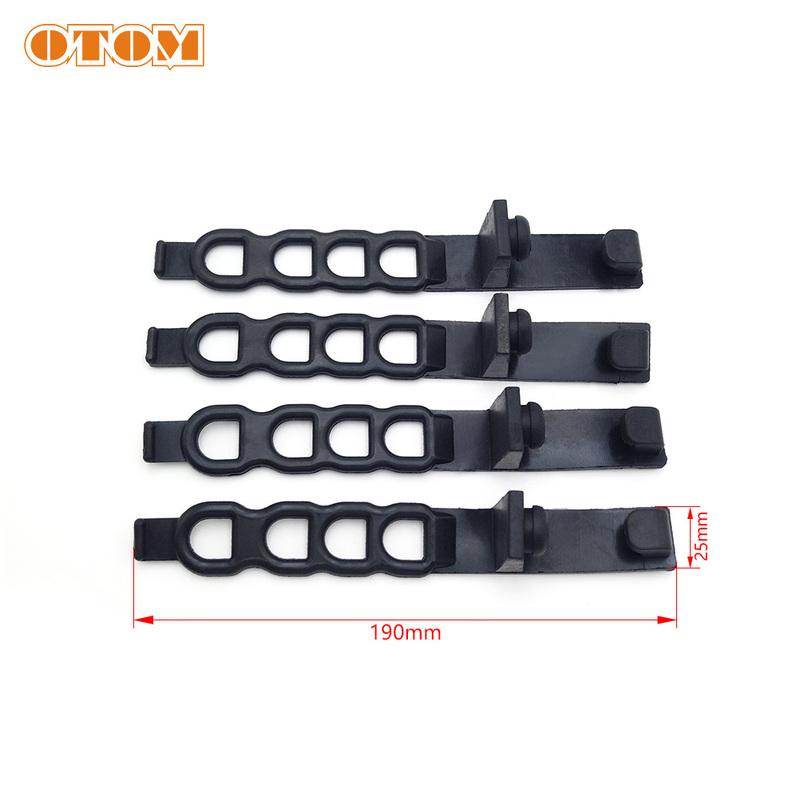 OTOM 4 Pieces Motorcycle Headlight Mask Rubber Fix Brackets Strips Motocross Accessories For KTM XCW EXCF HUSQVARNA FC TC TX FX