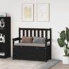 VidaXL Bench Living Room Seat Entryway Bench Storage Bench Living Room Furniture Home Interior Black 112.5x51.5x96.5 823563