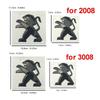 ABS 3D Lion Car Front Hood Emblem Stickers Rear Trunk Badge for Peugeot 301 308 408 2008 3008 4008 5008 Refitted Accessories