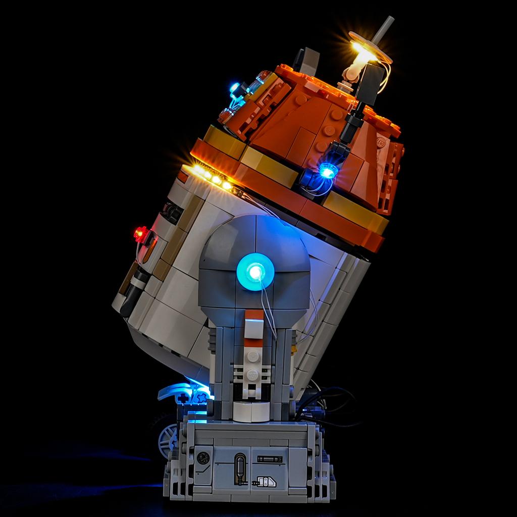 P10102 DIY Светодиодный набор для Lego 75416 Чоппер (С1-10П)™ Дроид-астромеханик Сборный Строительный Блок Игрушка Украшение Регулируемые Световые Аксессуары