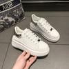 Fashion 2024 Brand Leather Women's Sneakers White Platform Woman Sports Sneakers Female Vulcanized Shoes Sneakers Casual Ladies