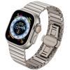 Роскошный ремешок титанового цвета для Apple Watch Ultra 49 мм 8 7 41 45 мм Ремешок из нержавеющей стали для IWatch 6 5 4 3 42 44 мм 40 мм Браслет