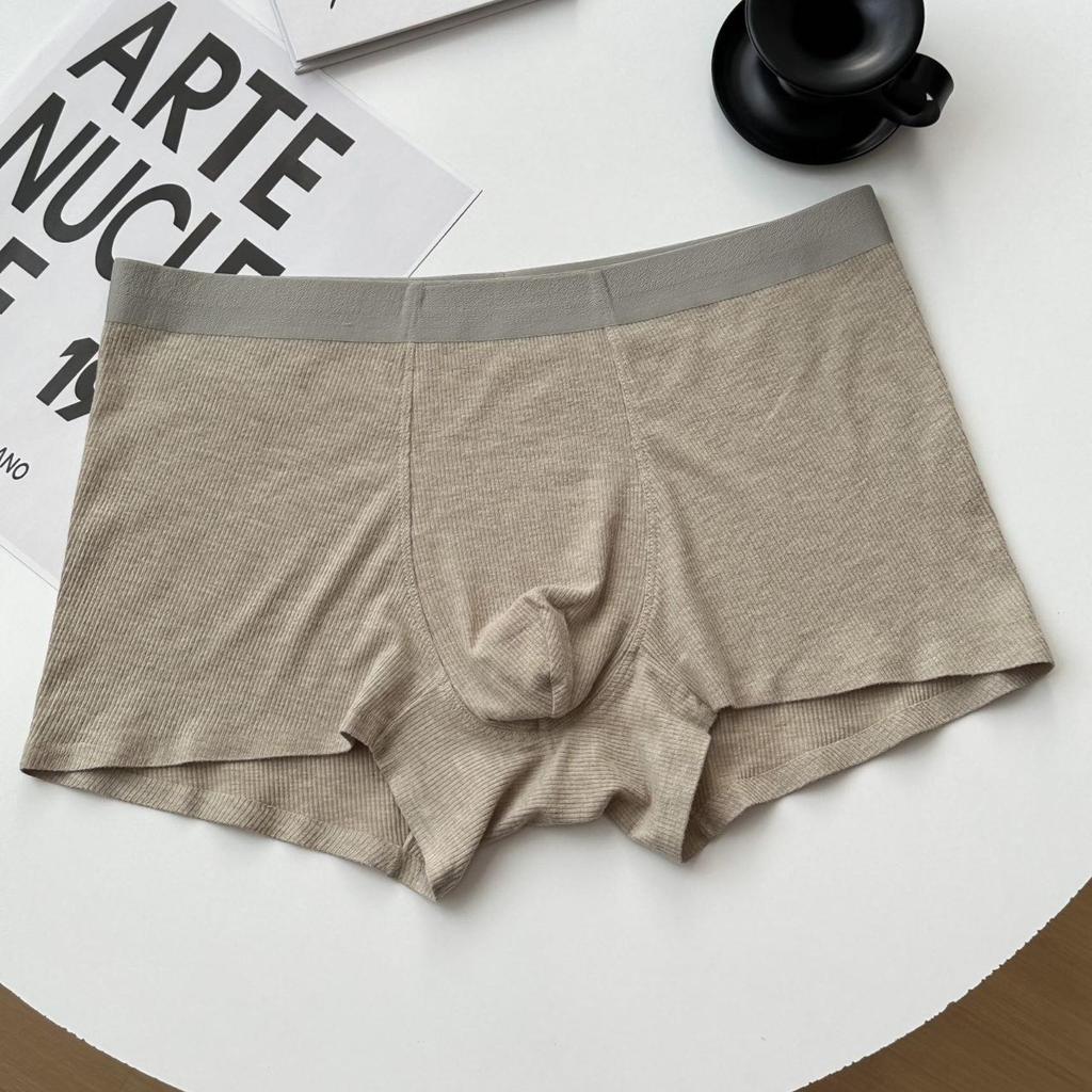 Мужское мягкое бесшовное рубчатое нижнее белье NS131 с теплой хлопковой ластовицей