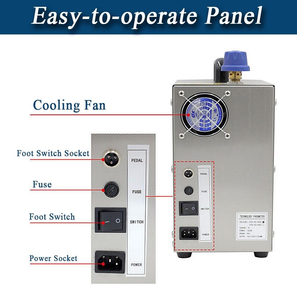 Паровая машина для очистки нержавеющей стали мощностью 1300 Вт. Очистка золота, серебра и меди. Маленькое чистящее оборудование емкостью 2 л.