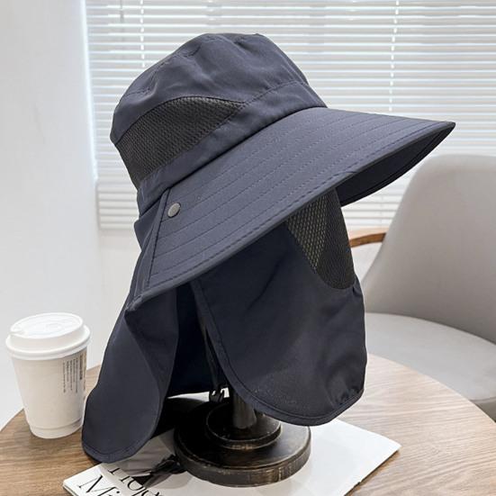 Уличная шляпа шарф дышащая защита шеи с широкими полями унисекс противоскользящая полная защита ветрозащитная фиксированный ремешок рыбалка кемпинг велоспорт рыбак