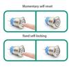 5 pcs Metal Push Button Switch 16mm 19mm 22mm Ring Lamp Power Symbol LED Light 6V 12V 24V 220V Self Lock Reset with Connector
