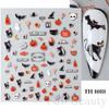 New nail art stickers ins European and American Halloween blood print rose dark spider ghost adhesive nail stickers