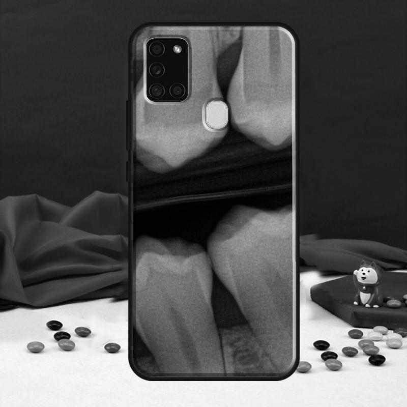 Чехол с рисунком зуба стоматолога для Samsung Galaxy A34 A54 A14 A12 A22 A32 A52 A51 A71 A50 A53 A73 A13 Задняя крышка