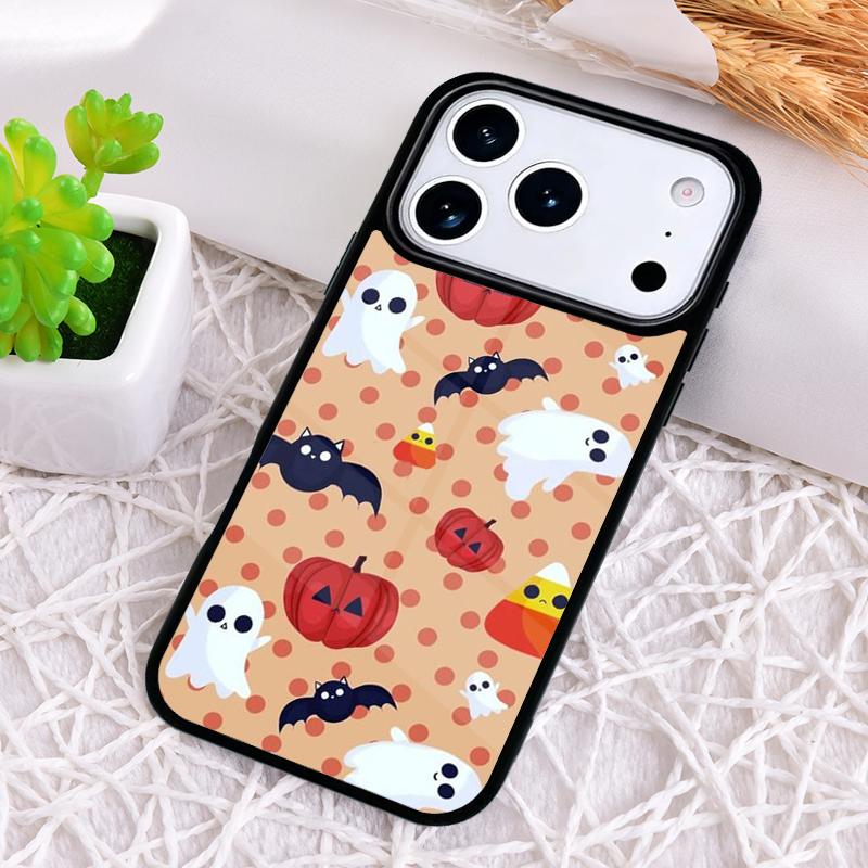 БУ! Чехол для телефона 'Счастливый Хэллоуин Тыква' для iPhone 17 Air 16 15 11 12 14 13 Pro Max Ударопрочный чехол