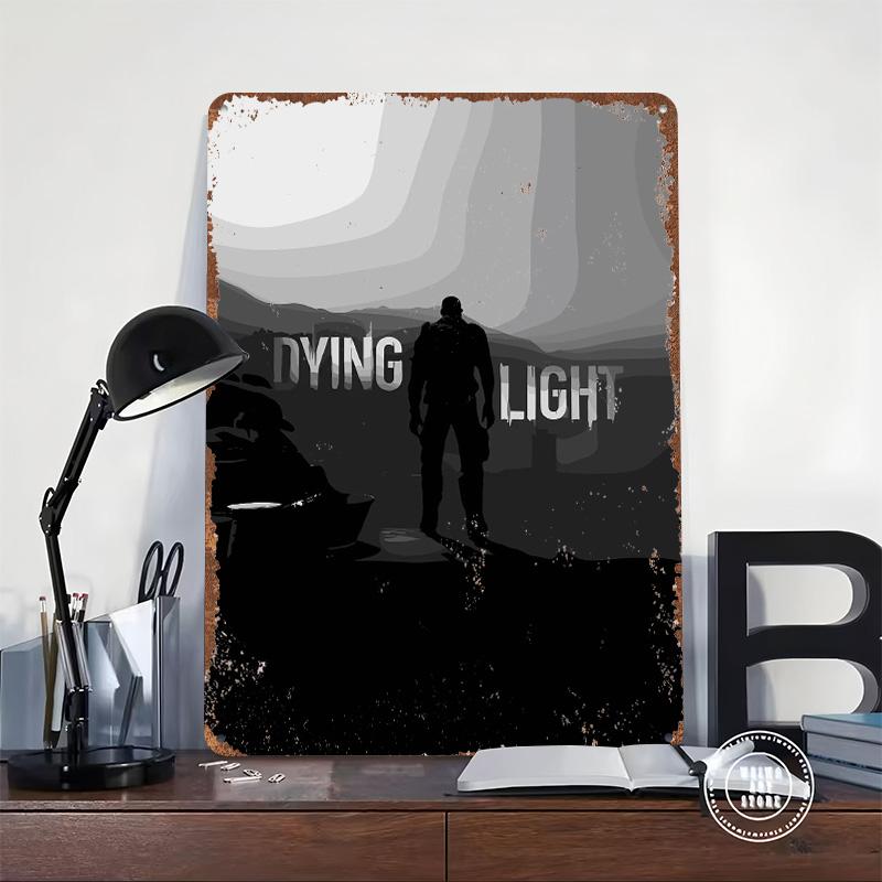 Dying Light Game Tin Plaque Poster Customized Wall Art Retro Vintage Metal Signs for Man Cave Coffee Bar Accessories Wand Deko