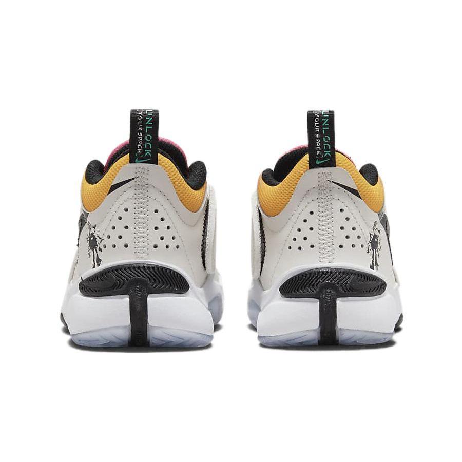 Nike Team Hustle D 11 PS Comfortable Outdoor Non-Slip Shock Absorbing Low Top Kids Basketball Shoes Kids Sneaker White FJ7689-101