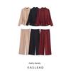 Kaslead New Arrival Women's Clothing Fashion Style Crepe Loose Shirt Casual Pants 2245743 2116743