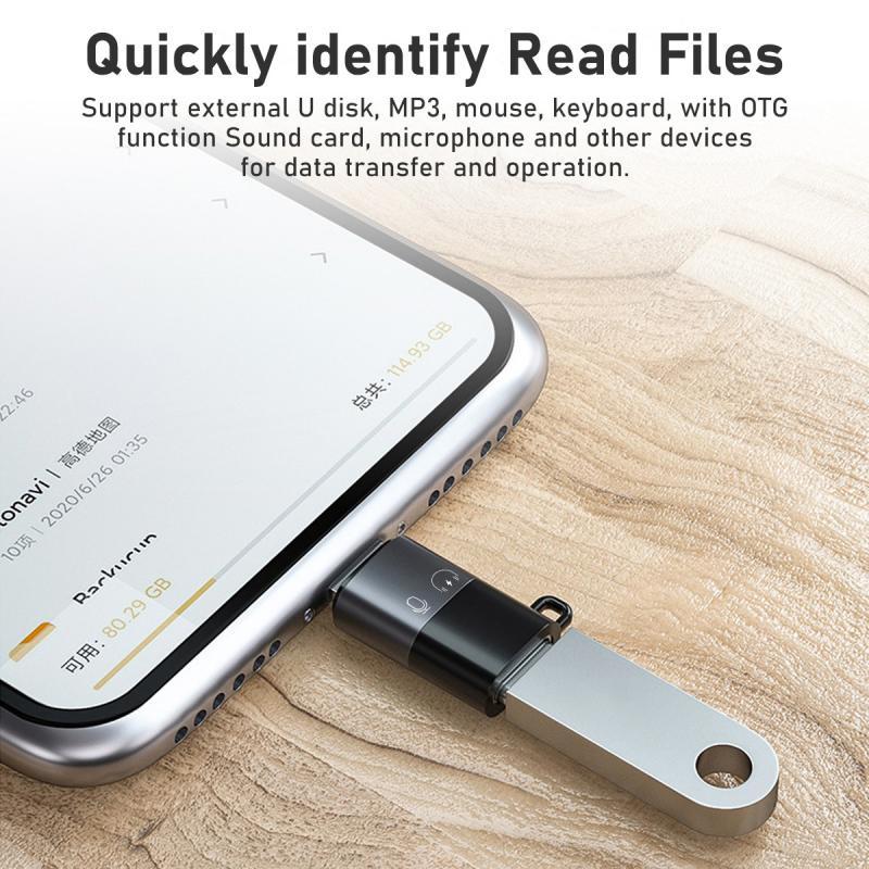 HdooLink USB Type C к Lightning OTG адаптер для iPhone 15 14 13 12 11 беспроводной микрофон OTG адаптер 2A быстрая зарядка кабель для передачи данных конвертер