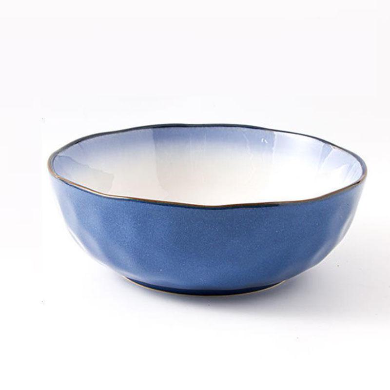 Large Bowl of Soup Bowl Noodle Bowl Nordic Creative Household Tableware Ceramic Bowl Large Rice Bowl Soup Pot