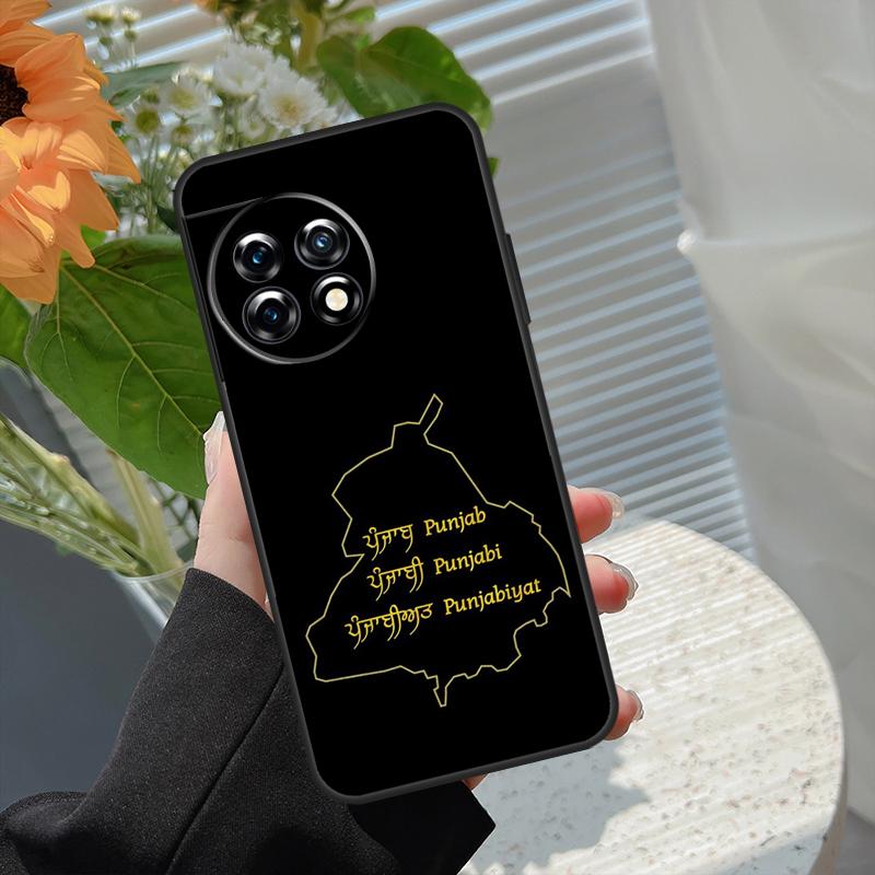 Punjab Map Outline Case For OnePlus 15 15R 13 13T 13R 12 12R 11 10 10R 10T 8T Nord 5 CE 4 2 3 Lite N20 N30 Cover
