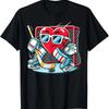 Heart Playing Hockey Goalie Valentines Day Boys T Shirt Vintage Homme Top For Everyday Wear Stretched Slightly Graphic