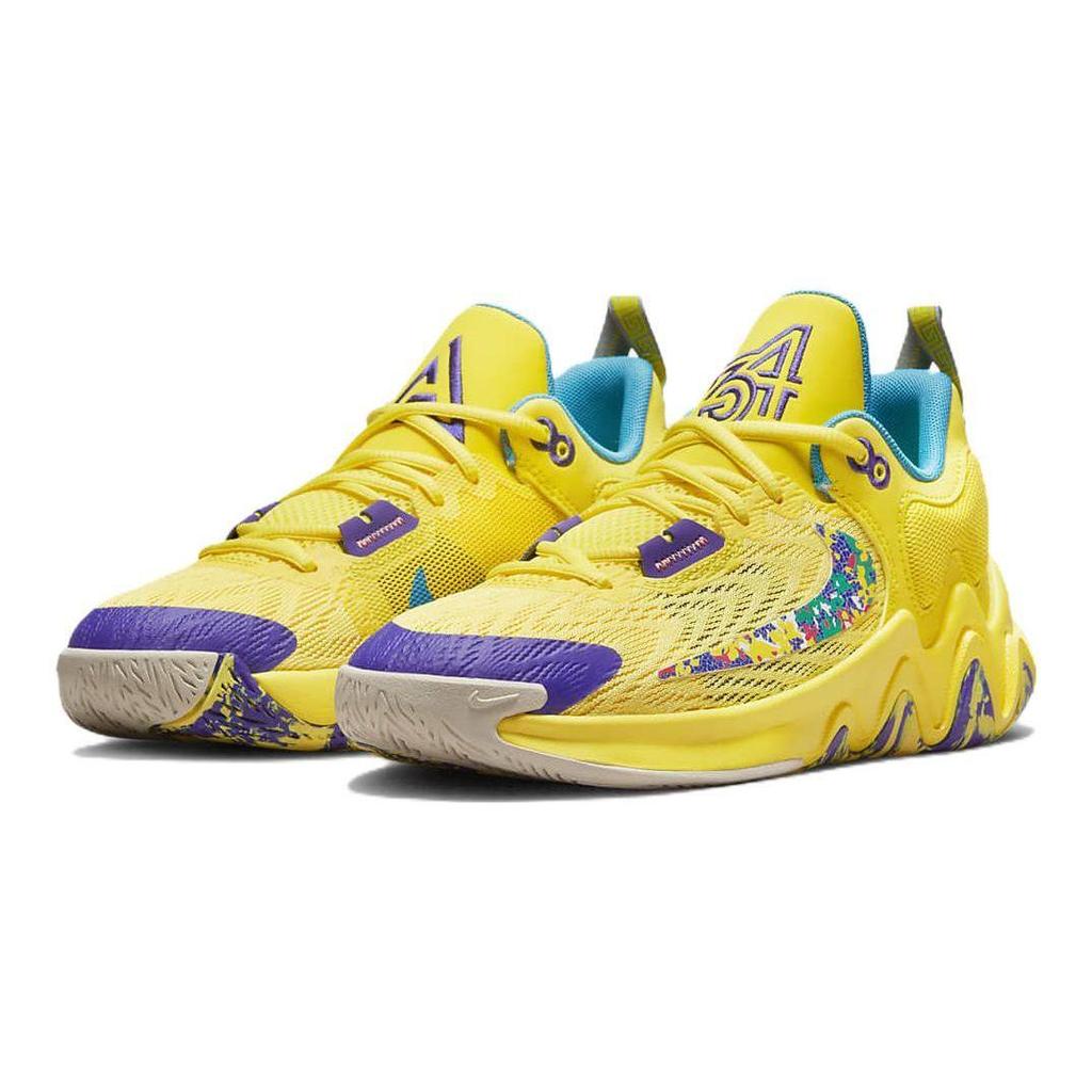 Nike Детские баскетбольные кроссовки Giannis Immortality 2 Yellow Strike Laser Blue Tour Yellow DQ1943-700