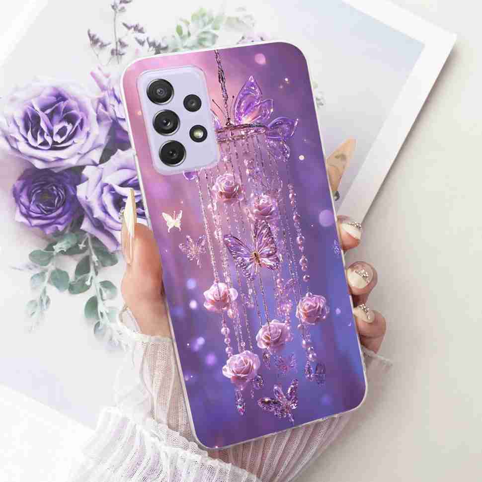 For Samsung A72 Case SM-A725F Fundas Soft Silicone Luxury Painted Cover Cases For Samsung Galaxy A72 Casing Bumper