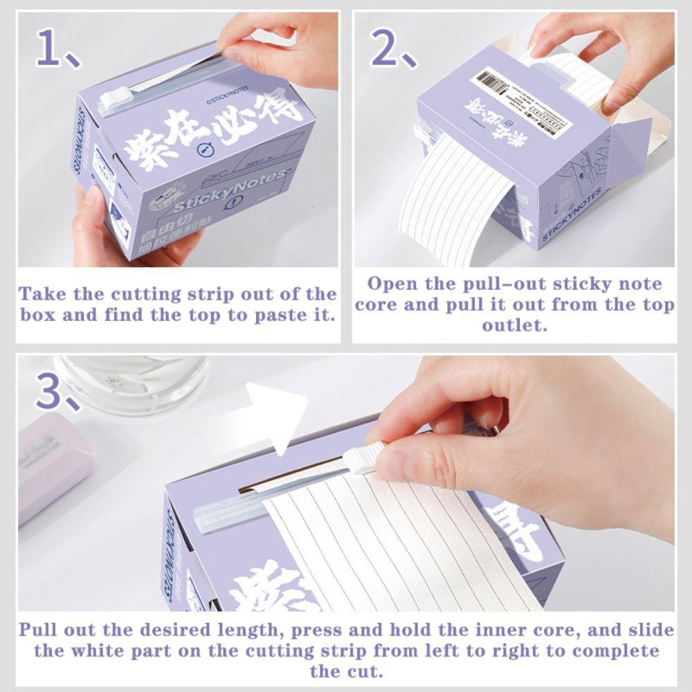 7M Roll Memo Pads with Dispenser Sticky Tabs Eco-Friendly Self-Adhesive Notes  Error Correction