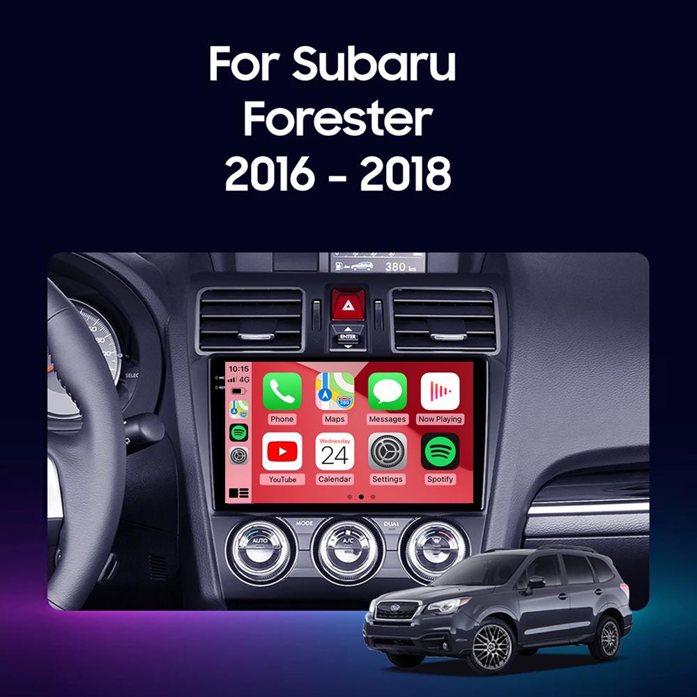 Android 14 Авто Qualcomm Автомобильное Радио для Subaru Forester 4 SJ WRX XV 2015 - 2018 Мультимедийный Плеер Навигация Головное Устройство Carplay