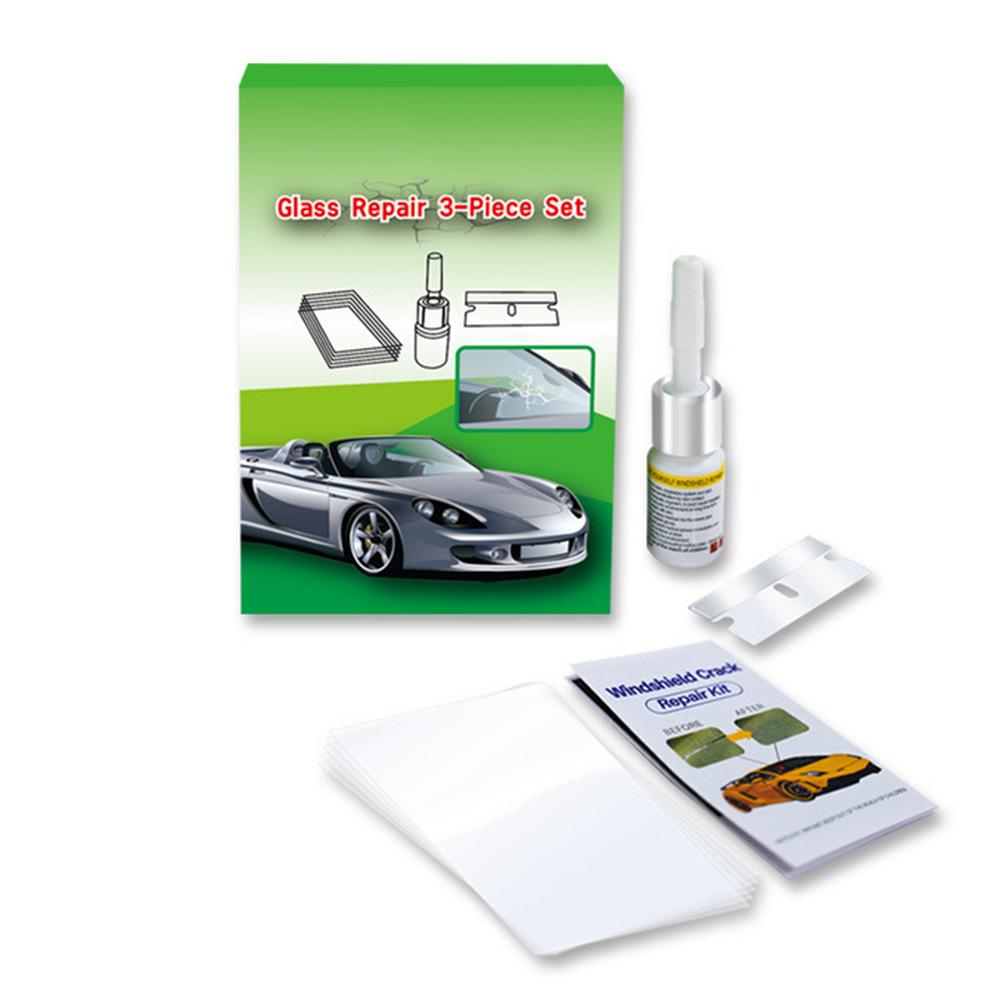Набор для ремонта трещин лобового стекла автомобиля, Набор для ремонта автостекла, Инструменты для самостоятельного ремонта лобового стекла, Смола для ремонта царапин от ударов по стеклу