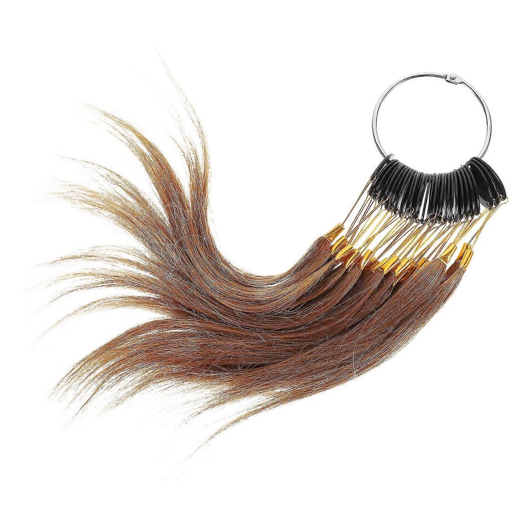 30pcs Hair Color Rings Samples Human Hair Testing Hair Color Samples Real Hair Color Charts