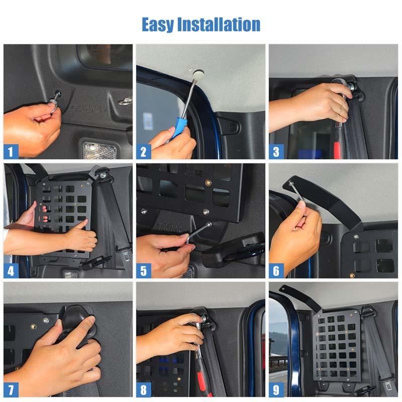 Car Tailbox Combination Expansion Bracket Shelf Side Frame For Suzuki Jimny 2019 Up 4-Door Version Metal Car Accessories