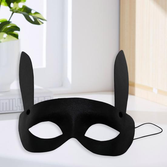 2 Pcs Party Masque Black DIY Retro Party Masque Breathable Half