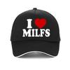 Я люблю MILFS Я люблю горячих мам Принт бейсболка Повседневная Унисекс Женская шляпа регулируемая летняя Тракерные кепки gorras