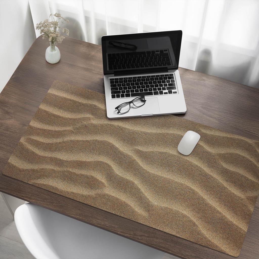 Protective mat for the tabletop for the company, office, work, wavy sand patterns 120x60 cm