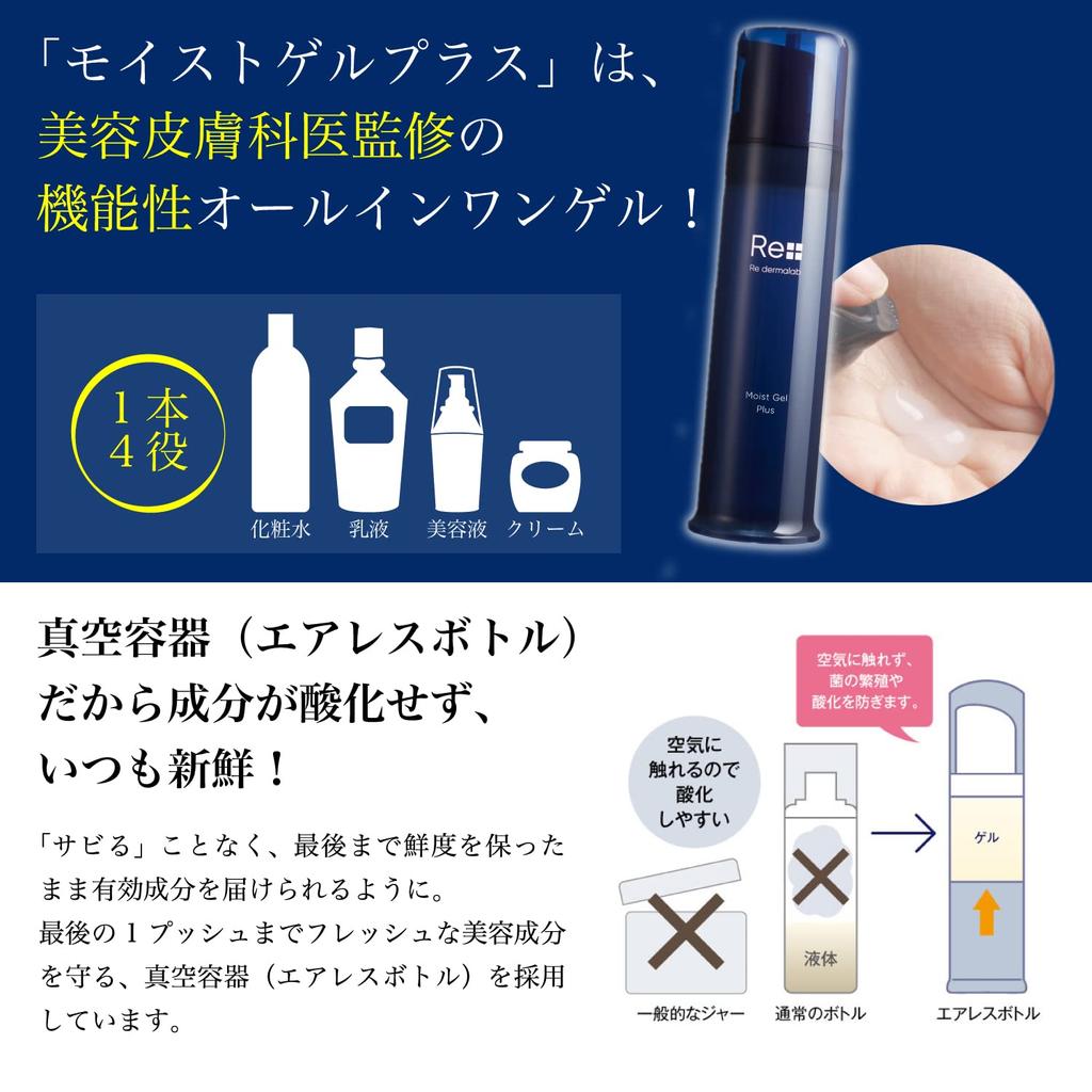 В комплект входит Lab Moist Gel Plus 100 г. Образец геля Re-Derma All-in-one