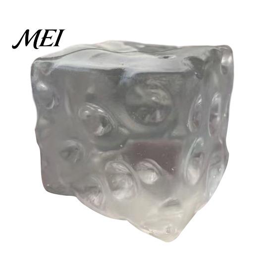 Relaxing Desk Toy Shapeable Cheese Cube Squeeze Toy, Anxiety Relief Block Sensory Stress Reduction Fake Pinch Home Office Relaxation Tool Gel Filling