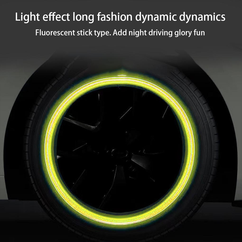 4 шт. Колпачки на автомобильные шины Универсальные Светящиеся Пластиковые Декоративные Крышки Разноцветные Светящиеся Защитники Колес Аксессуары для Велосипеда