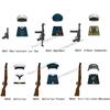 Military WW2 Soldiers Building Blocks German Navy Sergeant Submarine Artillery Model Bricks Mini Action Figures Toys Kids Gifts