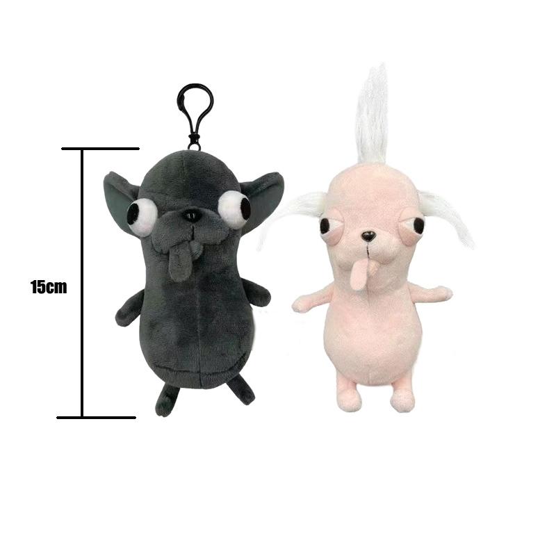Stuffed Animals Chihuahua Plush Toy Puppy Pet Keychain Pendant Stuffed Chihuahua Doll Realistic Kawaii Plush Chihuahua Toy