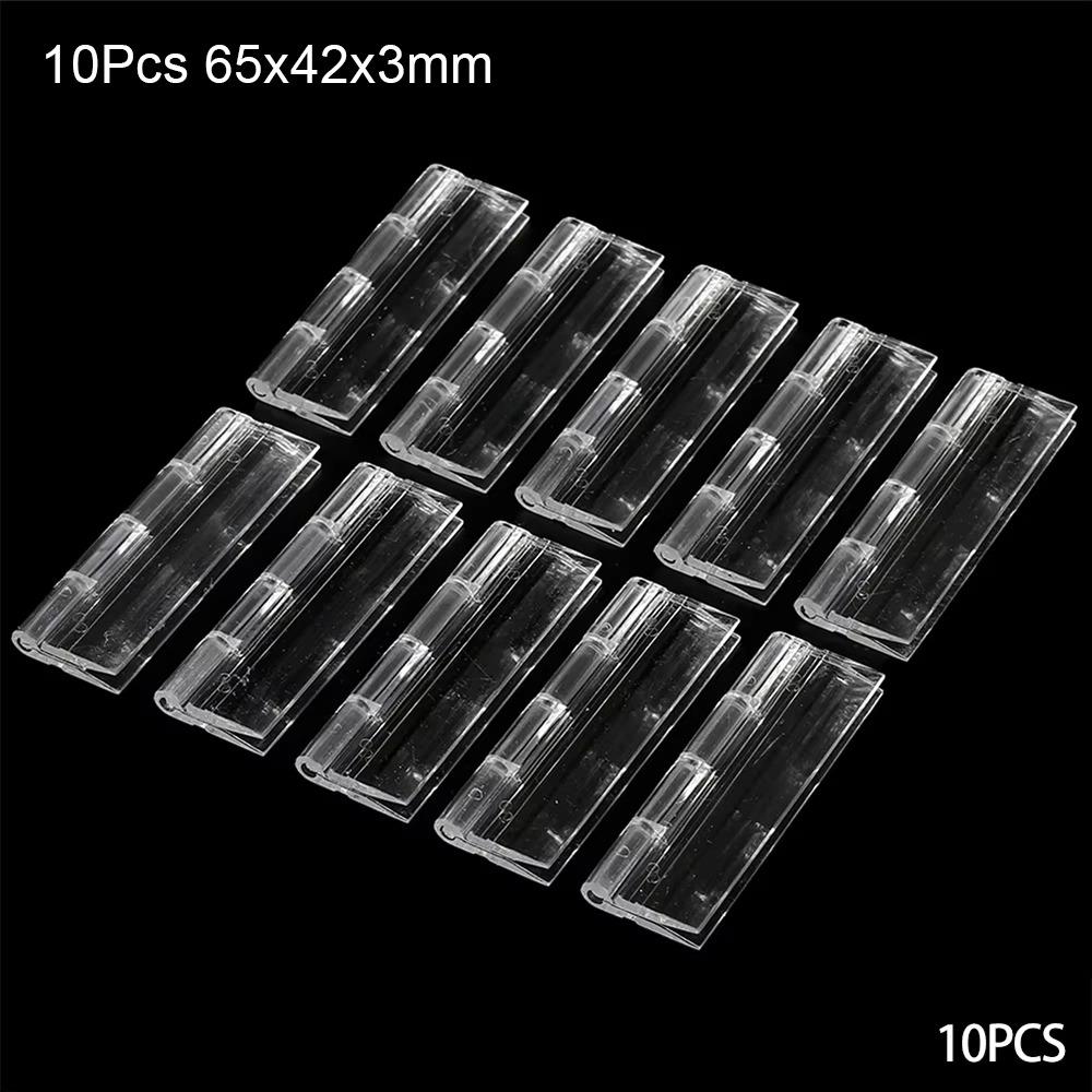 10 шт. Прозрачная складная петля Акриловая мебельная фурнитура Новые дверные петли Сделай сам Дверца шкафа Коробка